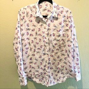 GAP Floral Button Down Cotton Shirt
